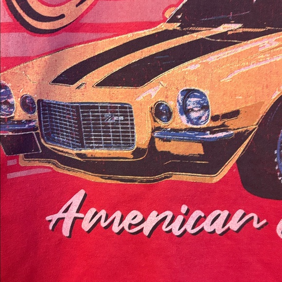 GM General Motors Chevrolet Camaro American Classic Car Red Sweatshirt size M - Picture 8 of 12